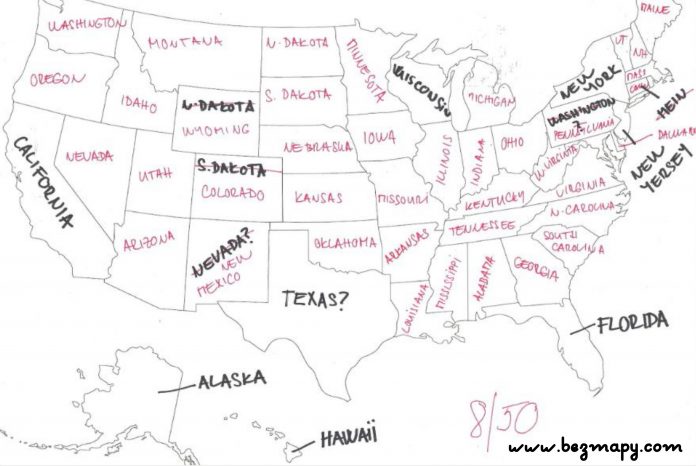 mapa ameriky