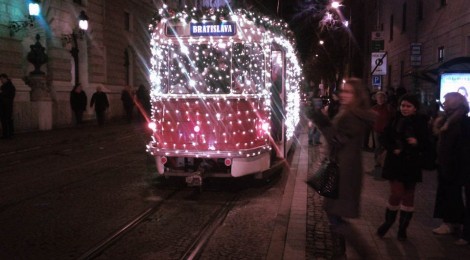 Christmas Tram Bratislava