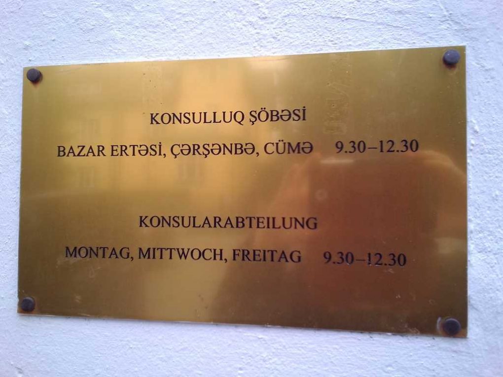 Azerbaijan embassy Vienna working hours