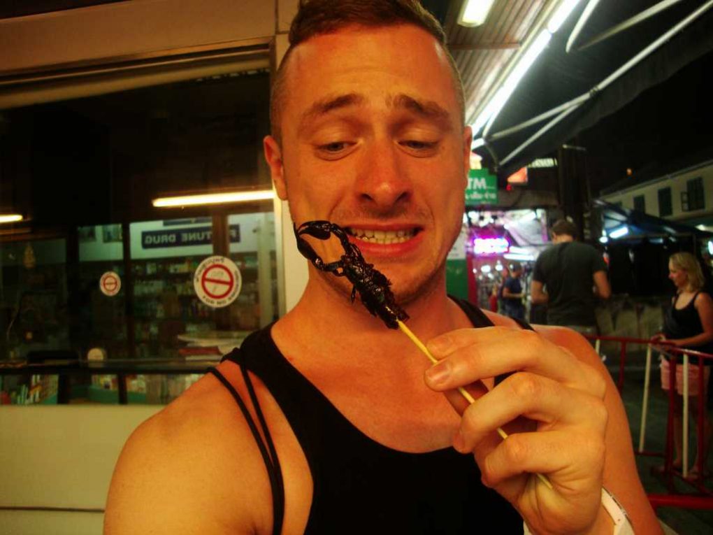 Bangkok eating scorpio