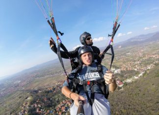 paragliding in Niš