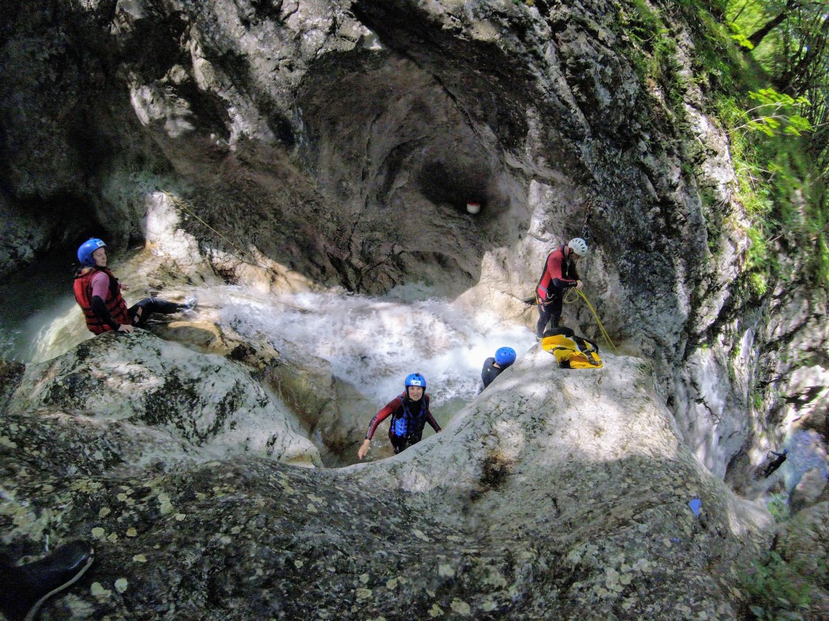 Canyoning v Slovinsku