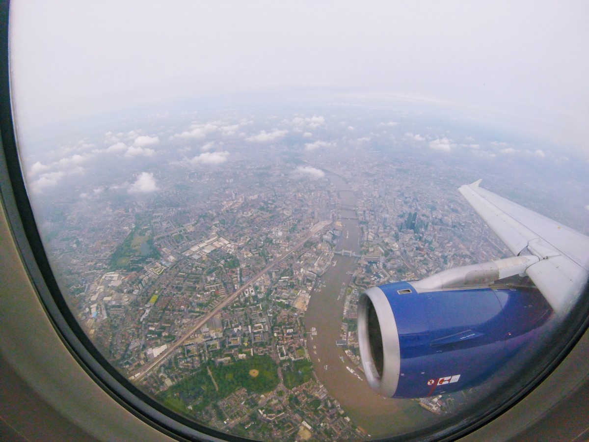 londýn z lietadla