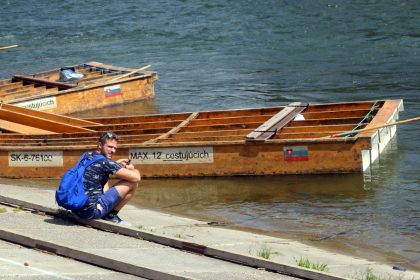 Splavovanie Dunajca plťou