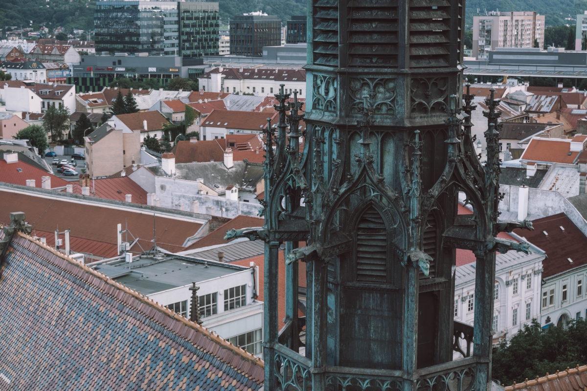 Pohľad z Dómu svätej Alžbety na Košice