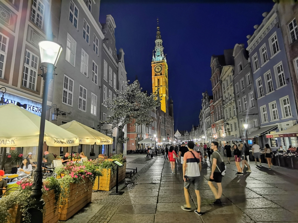 Centrum Gdansku, foto: Huawei P40 Pro.