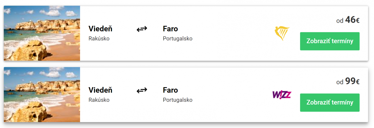 Lacné letenky do Faro